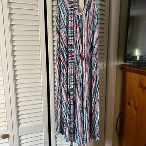 Colorful Striped Maxi Dress